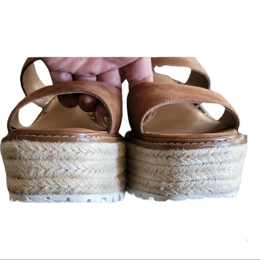 Sam Edelman Luca Espadrille Platform Wedges Sandals Size 10